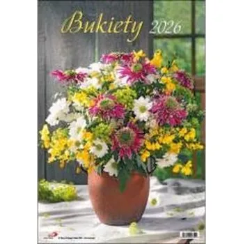 Kalendář Kalendarz 2026 ścienny bukiety