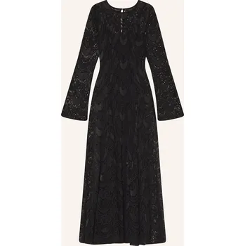 Dámské šaty Cph Muse Dámské Šaty Cmlacie Z Děrované Krajky, černá, 34