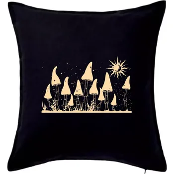 Polštář Goblincore noční krajina - Polštář 50x50 - 50x50 - Pouze potah ( Černá )