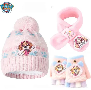 Čepice Zimní set s čepicí a šálou s motivem pohádky Barva (Varianta): B-3PCS (2-6T)