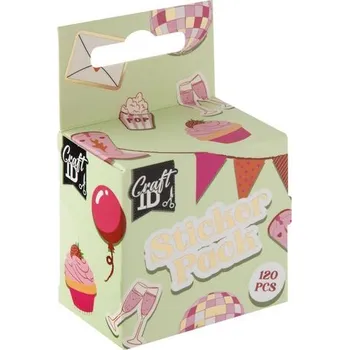 Dětské zboží Samolepky na roli, 120 ks, cupcake