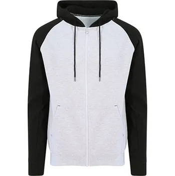 Pánská mikina Just Hoods Pánská mikina JH063 Heather Grey-Jet Black S