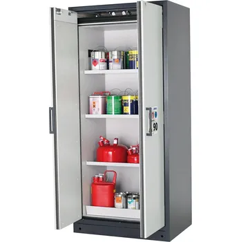 Protipožární skříň na neb. látky Select, W-93, korpus antracit., barva dveří šedá, 3 vložné police