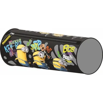 Penál St.Majewski KULATÝ PENÁL MIMONI černý