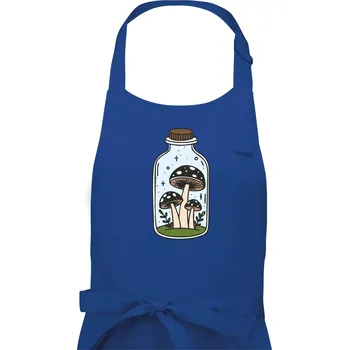 Kuchyňská zástěra Goblincore láhev - Dámská zástěra na vaření - Univerzální velikost ( Královská modrá )