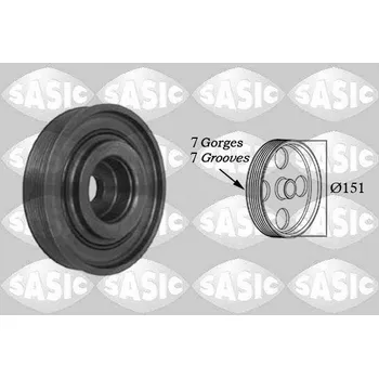 Řemenice, klikový hřídel SASIC 2154009