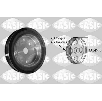 Řemenice, klikový hřídel SASIC 2156074