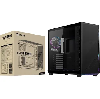 GIGABYTE AORUS C400 GLASS/Midi Tower/Transpar./Černá