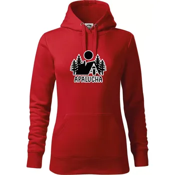 Dámská mikina Apalucha chalupa - Mikina dámská Cape s kapucí - XS ( Červená )