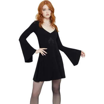 Dámské šaty šaty dámské s dlouhým rukávem KILLSTAR - Moonlight Madness - Black - 3XL