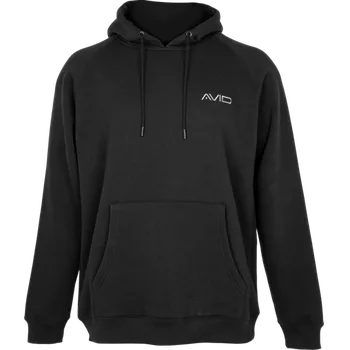 Rybářské oblečení Mikina s kapucí Avid Carp Compound Hoodie Černá Velikost M