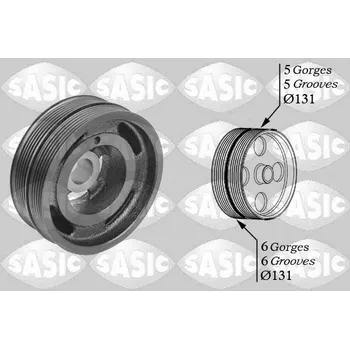 Řemenice, klikový hřídel SASIC 2156042