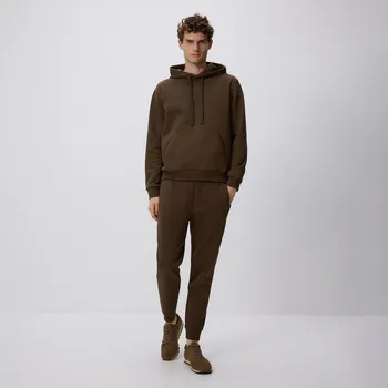 Pánské kalhoty Reserved - Tepláky slim - kávová - 170EF-84X - 170EF-84X-L