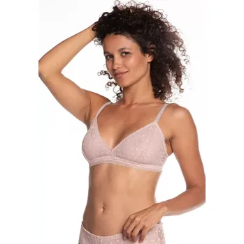 Podprsenka Dámská podprsenka L-POL5016BR-06 pudrově růžová S