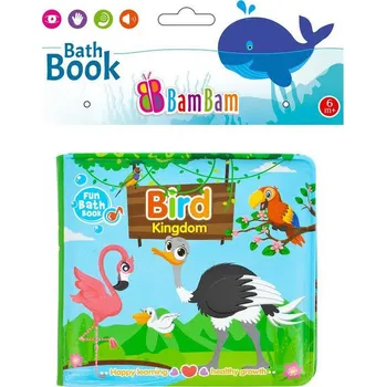 BAM BAM Baby knížka ptáčci pískací do vany na koupání pro miminko | 24