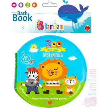 Bam Bam Baby knížečka do vody na koupání zvířátka ZOO plast