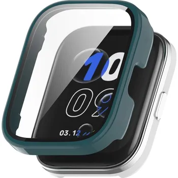 Příslušenství k chytrým hodinkám VSECHNONAMOBIL 119682 PC FULL COVER Plastový kryt se sklem pro Amazfit Bip 5 Unity zelený