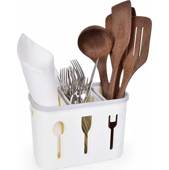 Odkapávač na nádobí PRAKTIK | stojan a odkapávač na kuchyňské náčiní a příbory Dedra