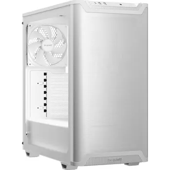 PC skříň Be quiet! skříň PURE BASE 501 Airflow Window ATX / 2x140mm fan / USB-C / perforovaný přední panel / tvrzené sklo bílá