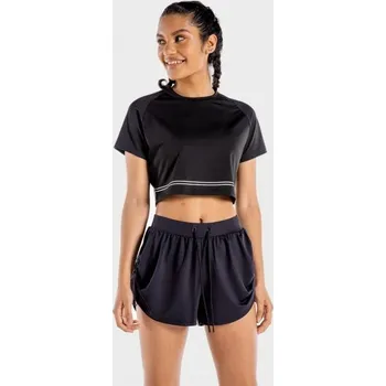 Dámské tričko Dámské tričko Flux CropTop Onyx - SQUATWOLF Velikost: S, Barva: černá