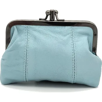 Peněženka Dámská kožená peněženka Borse Design 51-11-1 tyrkys Barva: tyrkys, Velikost: 0