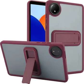 Pouzdro na mobilní telefon Skiny gelový obal s pevnými zády a výklopným stojánkem na Xiaomi Redmi Pad SE 8.7 - vínový