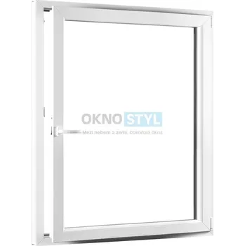 Okno OKNOSTYL.cz plastové okno 1150 x 1540 cm REHAU Smartline+ jednokřídlé otvíravo-sklopné pravé Bílá