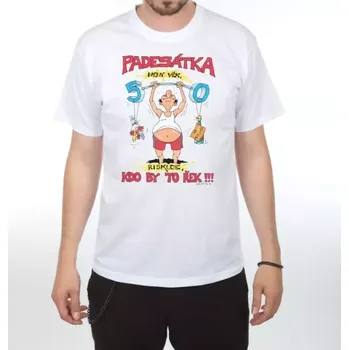 Tričko s potiskem Padesátka není věk