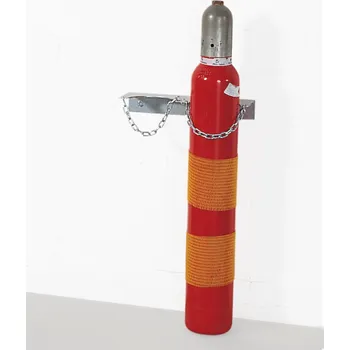 Držák na zeď na plynové lahve z oceli, 2x lahev s max. Ø 140 mm