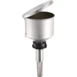 Bezpečnostní trychtýř z nerezu, pro nádoby se závitem DIN 51, víko a protiplamenný uzávěr