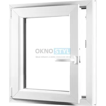 Okno OKNOSTYL.cz sklepní okno plastové 600 x 900 cm OLIMPIA 60 AD jednokřídlé, levé