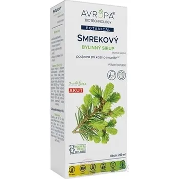 Sirup AVROPA Smrkový bylinný sirup 200 ml