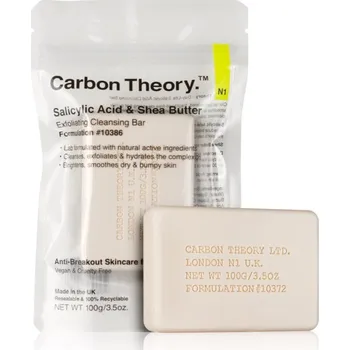 Carbon Theory Salicylic Acid & Shea Butter jemné čisticí mýdlo s peelingovým efektem 100 g