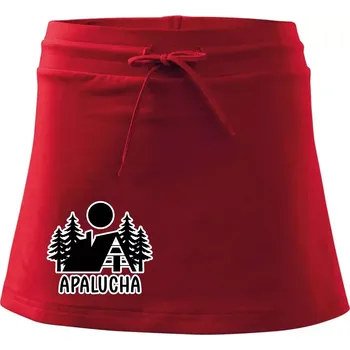 Dámská sukně Apalucha chalupa - Sportovní sukně - two in one - M ( Červená )