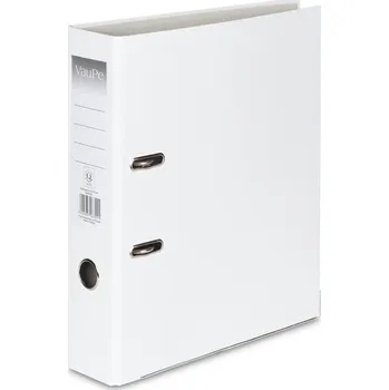 Archivační box Segregator A4-75mm dźwig. z listwą Biznes biały, VauPe