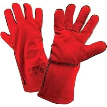 Pracovní rukavice Rukavice svářečské C7121 - červené
