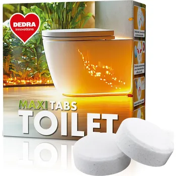 WC čistič MAXI TABS TOILET | EKO samočisticí tablety do WC, odtoku & odpadu | 2 ks Dedra