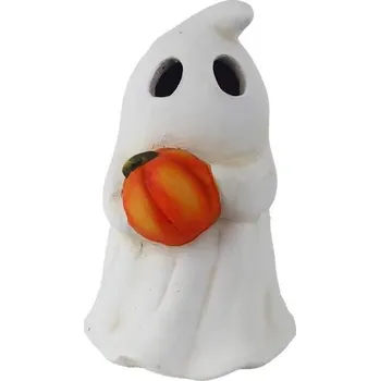 Halloweenská dekorace duch s LED osvětlením X7434