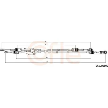Tazne lanko, rucni prevodovka COFLE 2CB.FO005
