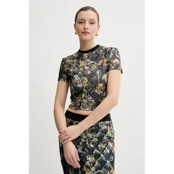 Pánské oblečení Tričko Versace Jeans Couture 78HAH602.JS443 černá 99A, vel. M