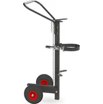 Vozík na plynové lahve KM Ergo z oceli, 1x plynová láhev s max. Ø 235 mm, pneumatiky