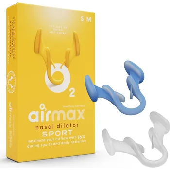 Náplast Airmax Sport - nosní dilatátor pro lepší dýchání nosem - velikost S + M