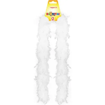 Boa bílé s peřím 180 cm
