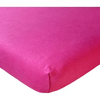 Prostěradlo Tibex prostěradlo jersey Deluxe fuchsiové 180-200x200-220 cm (Napínací prostěradlo)