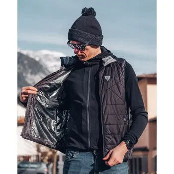 Pánská vesta Pánská vesta s integrovanými vyhřívacími panely Kilpi HEATEO-M BLK L
