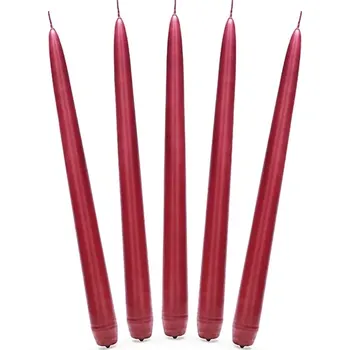 Svíčka Úzká svíčka, červená 24cm (Úzká svíčka, červená 24cm)