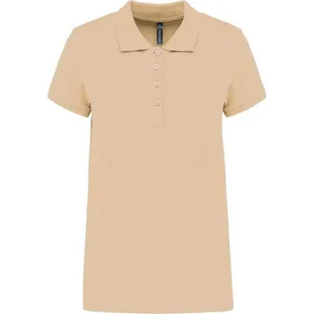 Dámské tričko Kariban Ladies’ Short-sleeved PiquÉ Polo Shirt, hnědá (Natural)