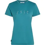 ICEBREAKER Wmns 150 Tech Lite SS Tee Snow Day, Topaz velikost: L