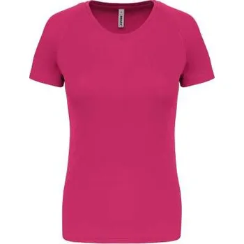 Dámské tričko Proact Ladies' Short-sleeved Sports T-shirt, růžová (Heliconia)