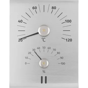 HANSCRAFT RENTO Teploměr a vlhkoměr AL - přírodní